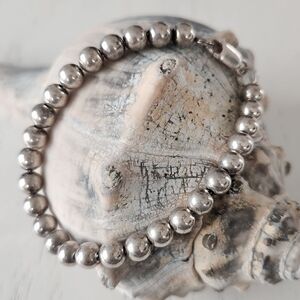 Sterling Silver Bead Bracelet
